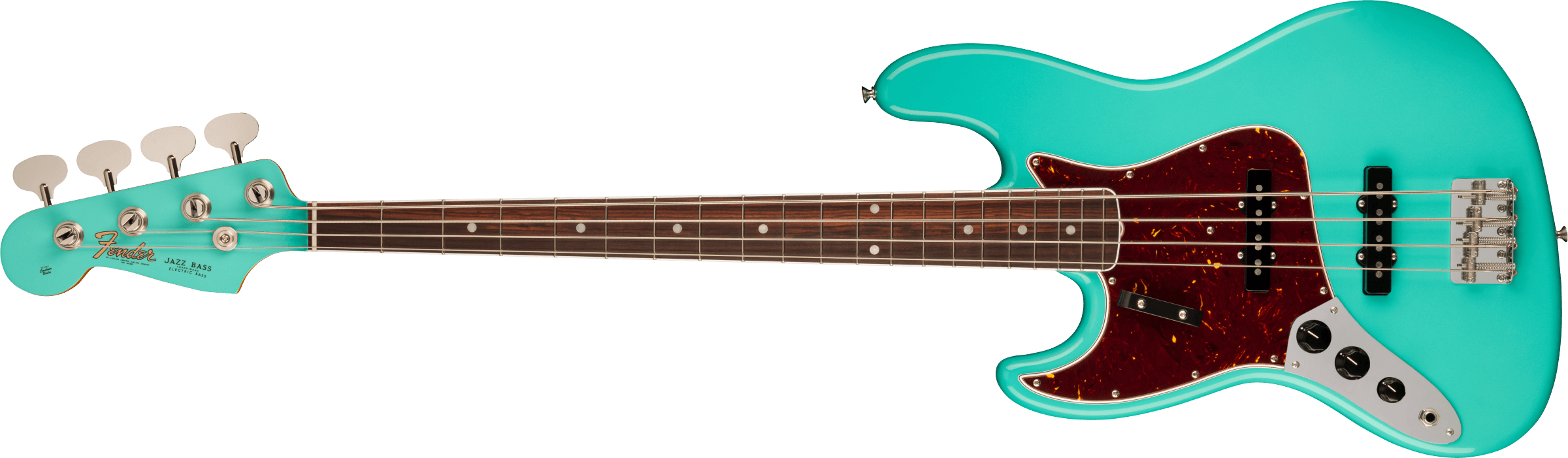 Fender American Vintage II 1966 Jazz Bass Left Hand, Rosewood Fingerboard, Sea Foam Green 0190180849