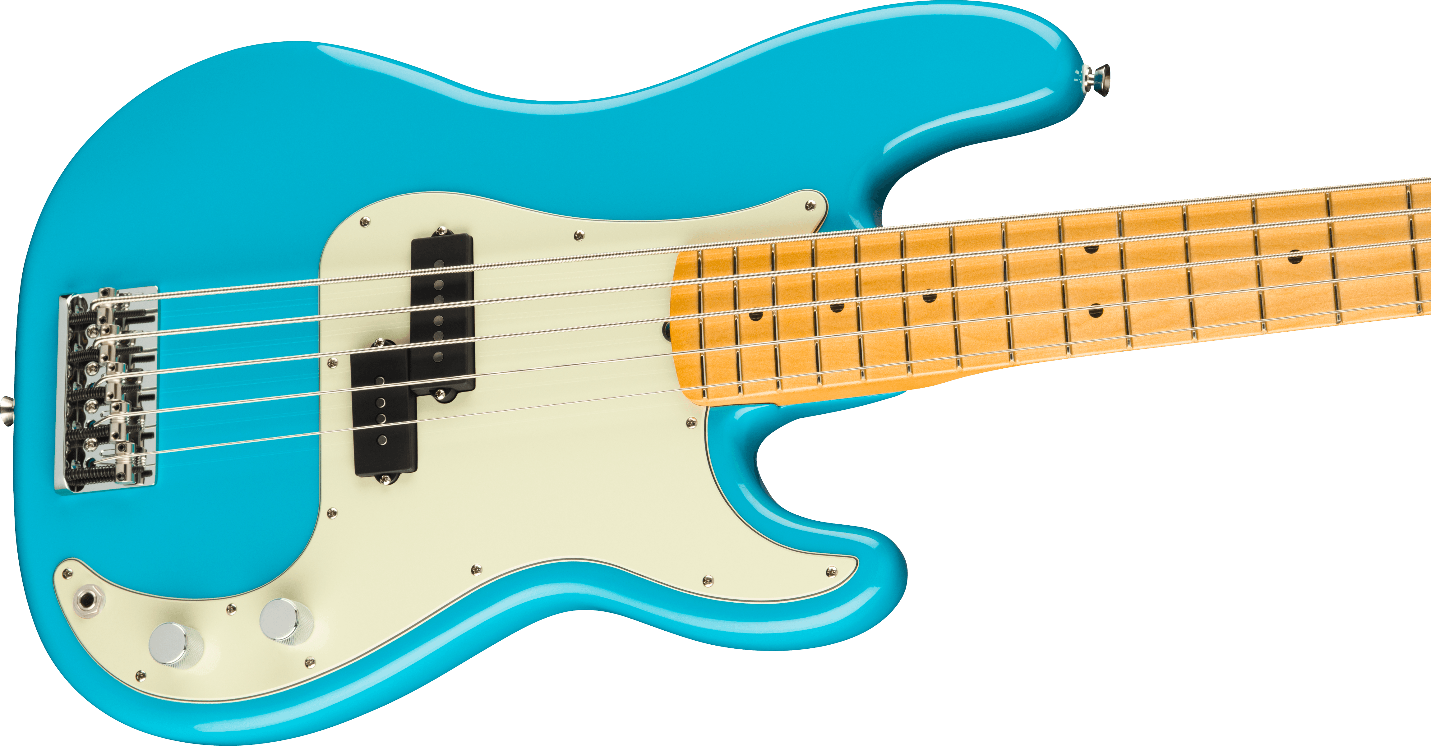 Fender American Professional II Precision Bass V Maple Fingerboard Miami Blue F-0193962719