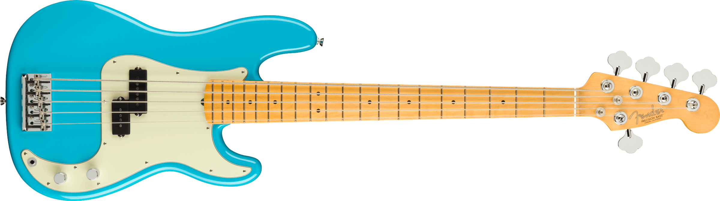 Fender American Professional II Precision Bass V Maple Fingerboard Miami Blue F-0193962719