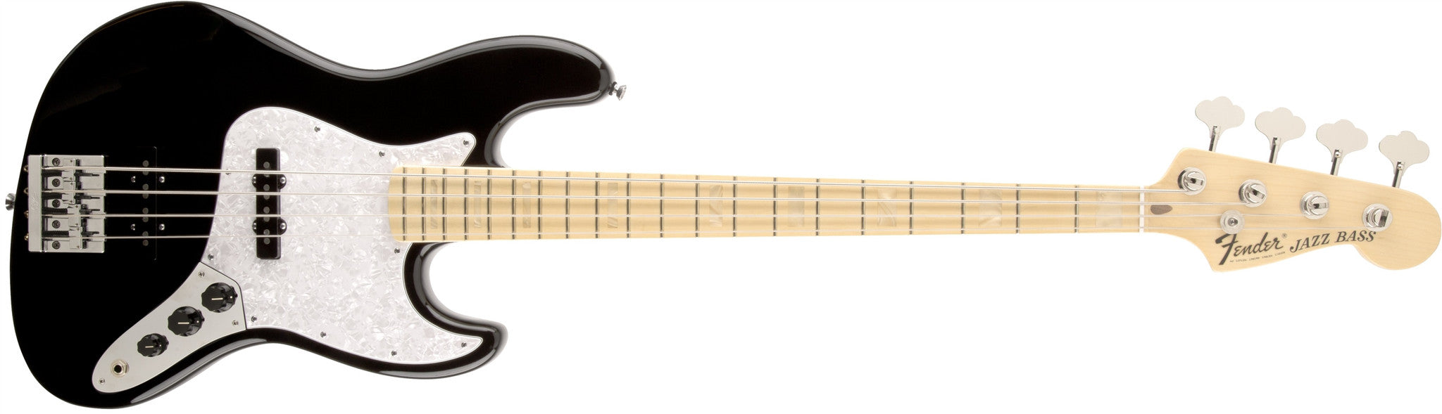 geddy lee gear Fender USA Geddy Lee Jazz Bass Maple Fingerboard Black 0197702806