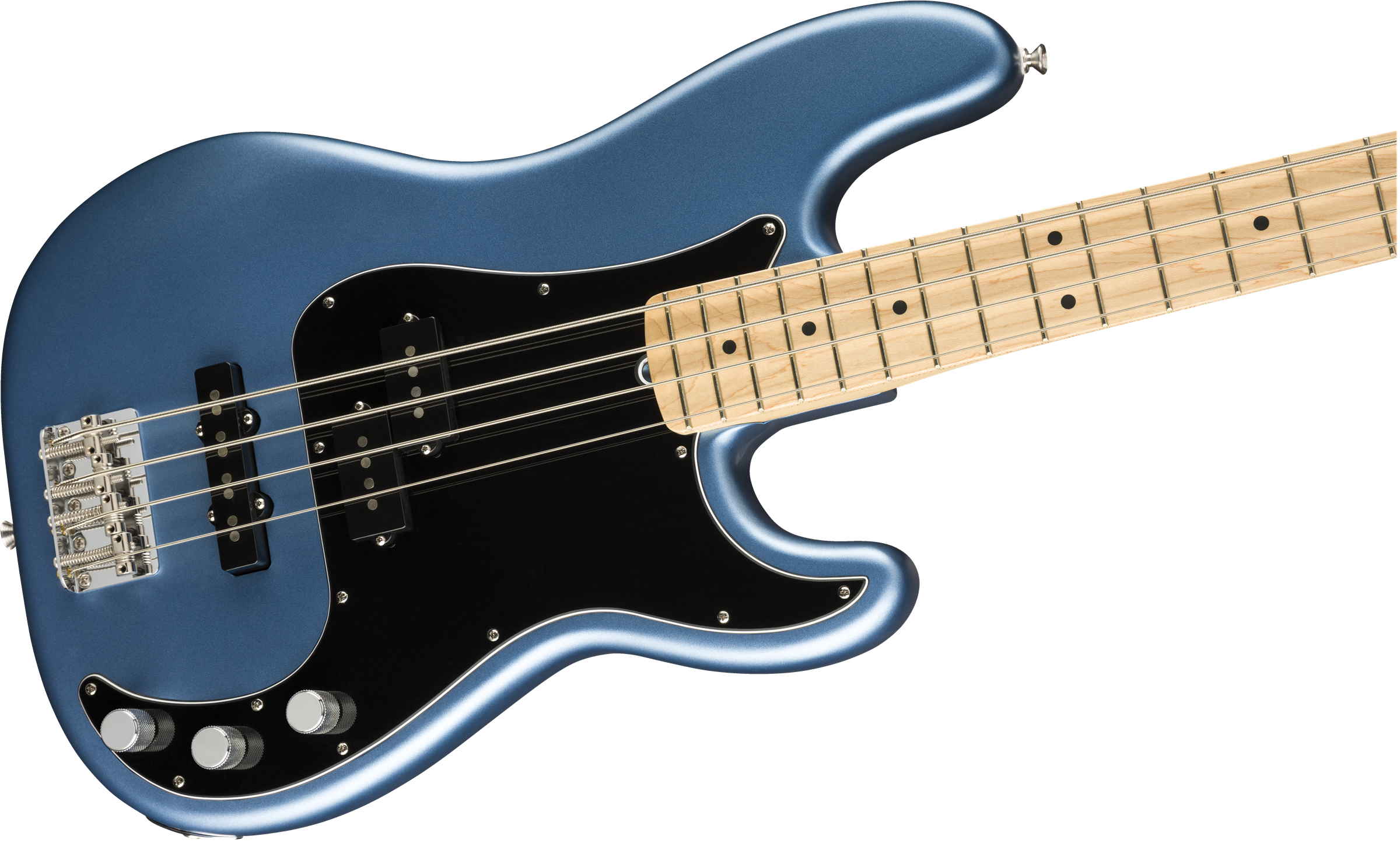 Fender American Performer Precision Bass Maple Fingerboard - Satin Lake Placid Blue 0198602302