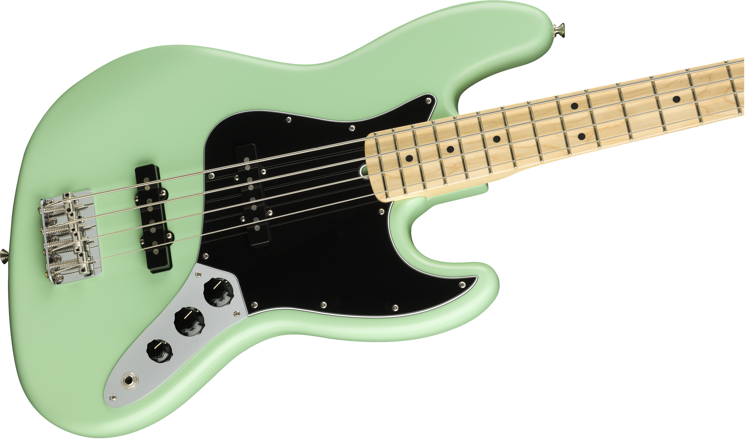 Fender American Performer Jazz Bass Maple Fingerboard - Satin Surf Green 0198612357