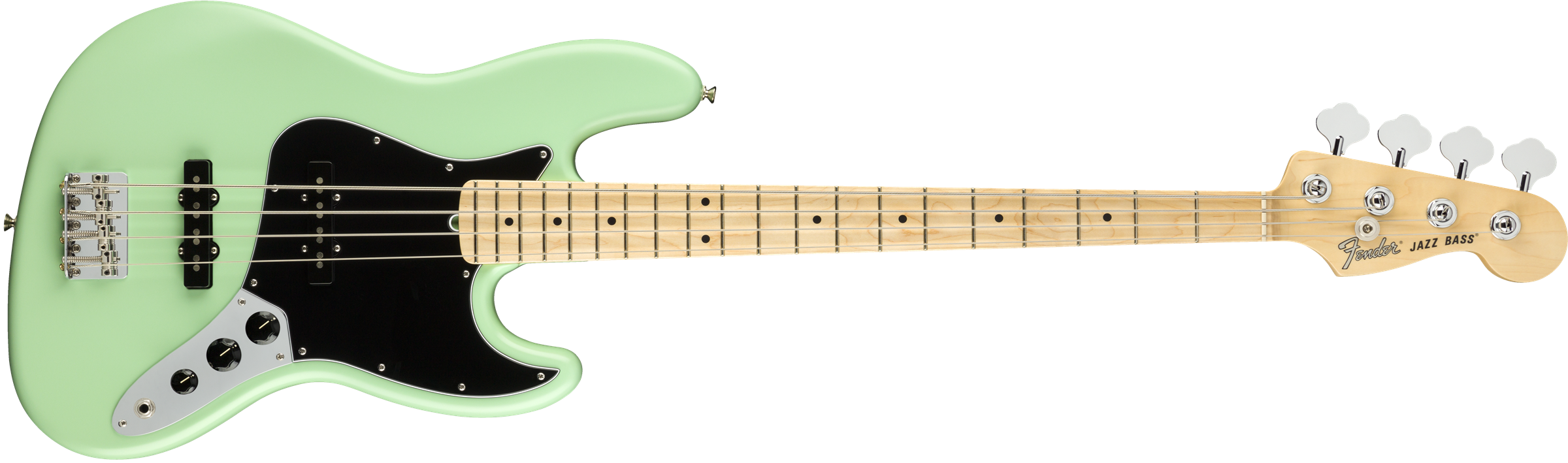 Fender American Performer Jazz Bass Maple Fingerboard - Satin Surf Green 0198612357