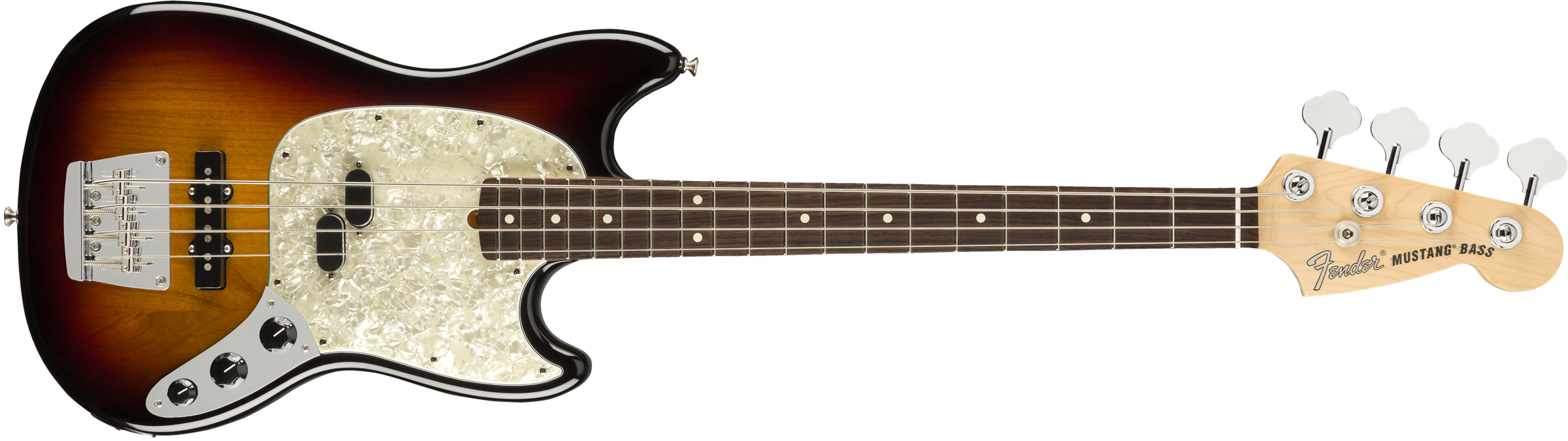 Fender American Performer Mustang Bass Rosewood Fingerboard - 3-Color Sunburst 0198620300