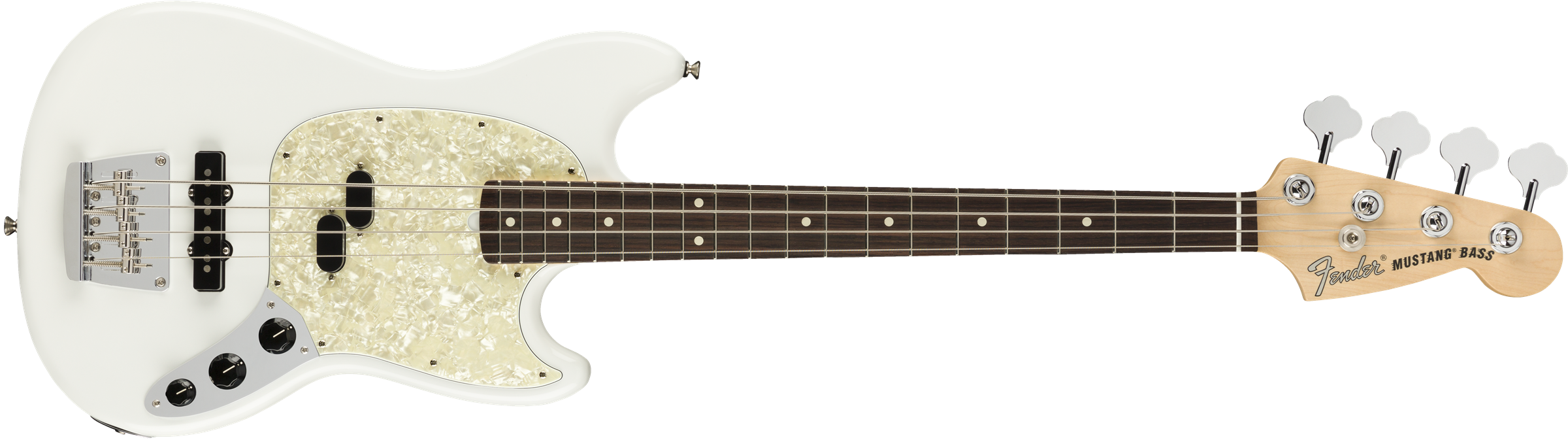 Fender American Performer Mustang Bass Rosewood Fingerboard - Arctic White 0198620380