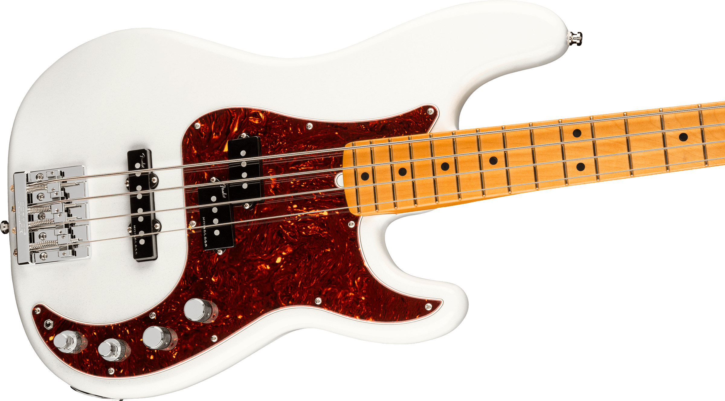 Fender American Ultra Precision Bass Maple Fingerboard Arctic Pearl 0199012781