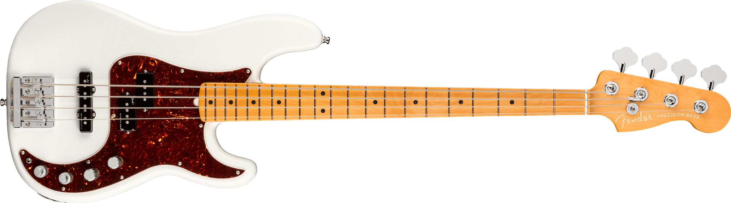 Fender American Ultra Precision Bass Maple Fingerboard Arctic Pearl 0199012781