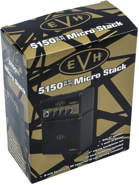 EVH 5150III EL34 Micro Stack, Black and Gold