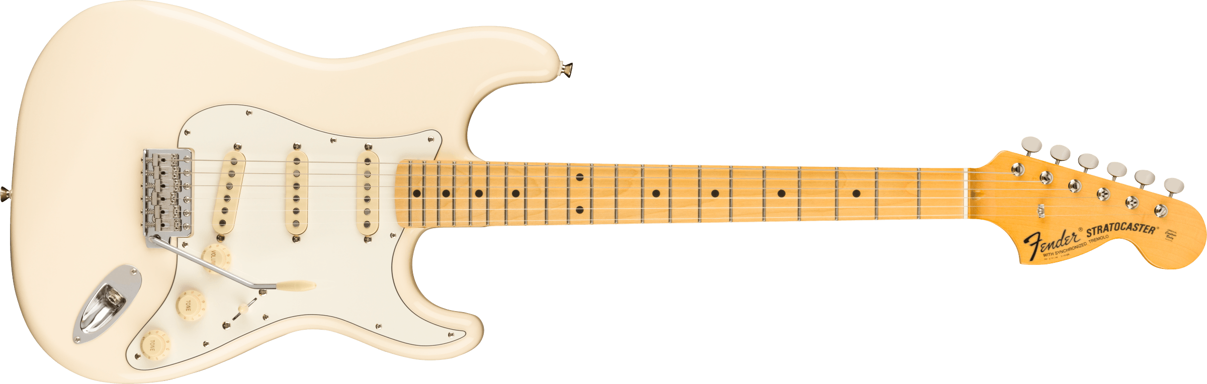 FENDER MADE IN JAPAN JV Modified 60s Stratocaster Maple Fingerboard Olympic White 0251862305