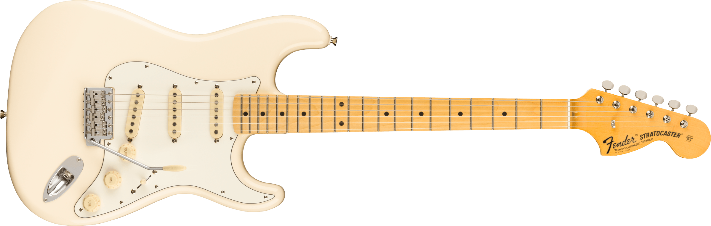 FENDER MADE IN JAPAN JV Modified 60s Stratocaster Maple Fingerboard Olympic  White 0251862305