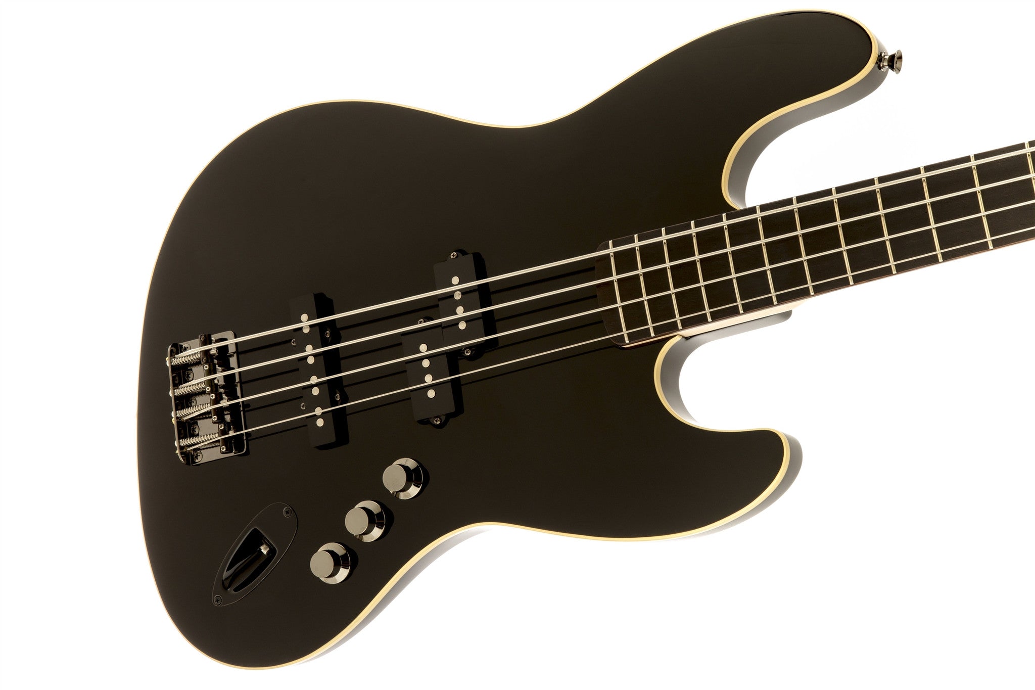 Fender Aerodyne™ Jazz Bass®, Rosewood Stained Fingerboard, Black, No Pickguard 0254505506 - L.A. Music - Canada's Favourite Music Store!