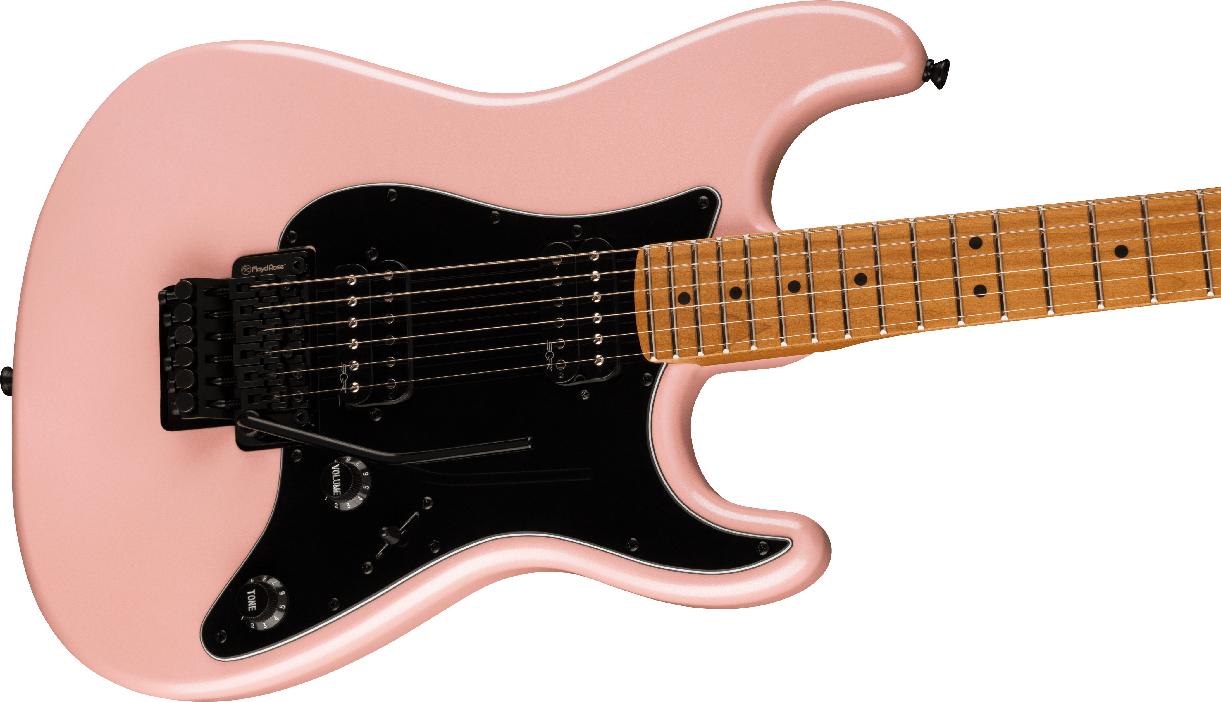 Squier Contemporary Stratocaster HH FR Roasted Maple Fingerboard Black Pickguard Shell Pink Pearl F-0370240533