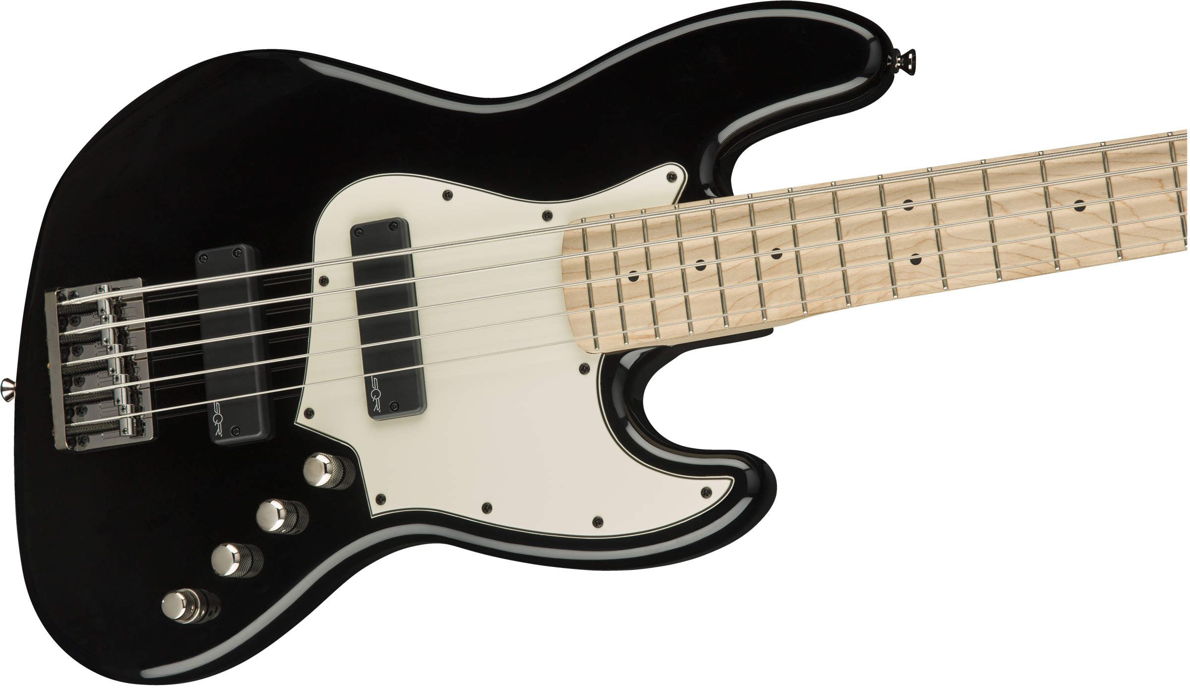 Squier Contemporary Active Jazz Bass V HH Maple Fingerboard in Black 0370460506