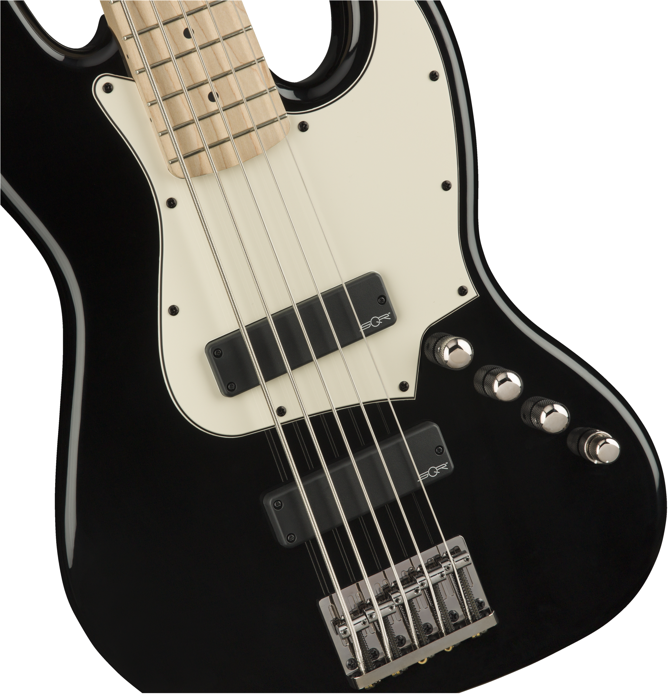 Squier Contemporary Active Jazz Bass V HH Maple Fingerboard in Black 0370460506