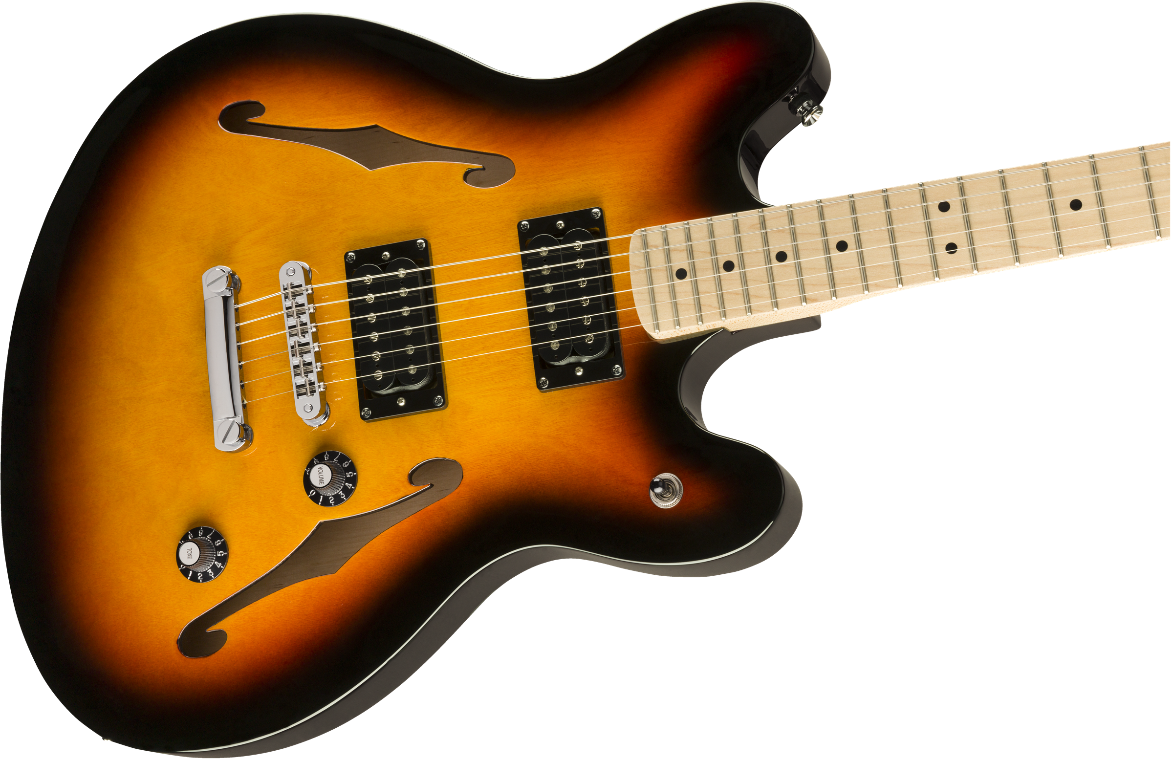 Squier Affinity Series Starcaster, Maple Fingerboard, 3-Color Sunburst 0370590500