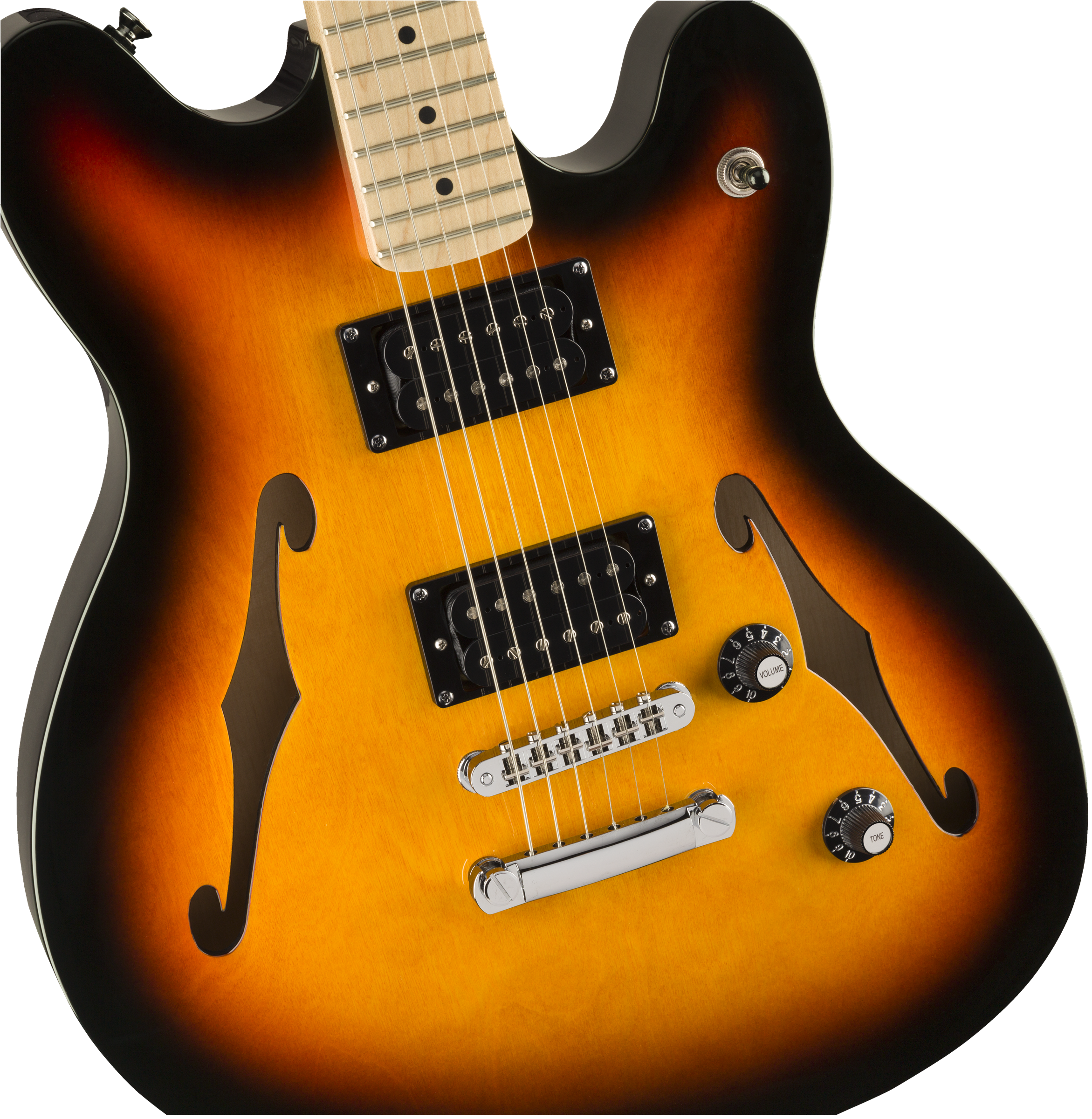 Squier Affinity Series Starcaster, Maple Fingerboard, 3-Color Sunburst 0370590500