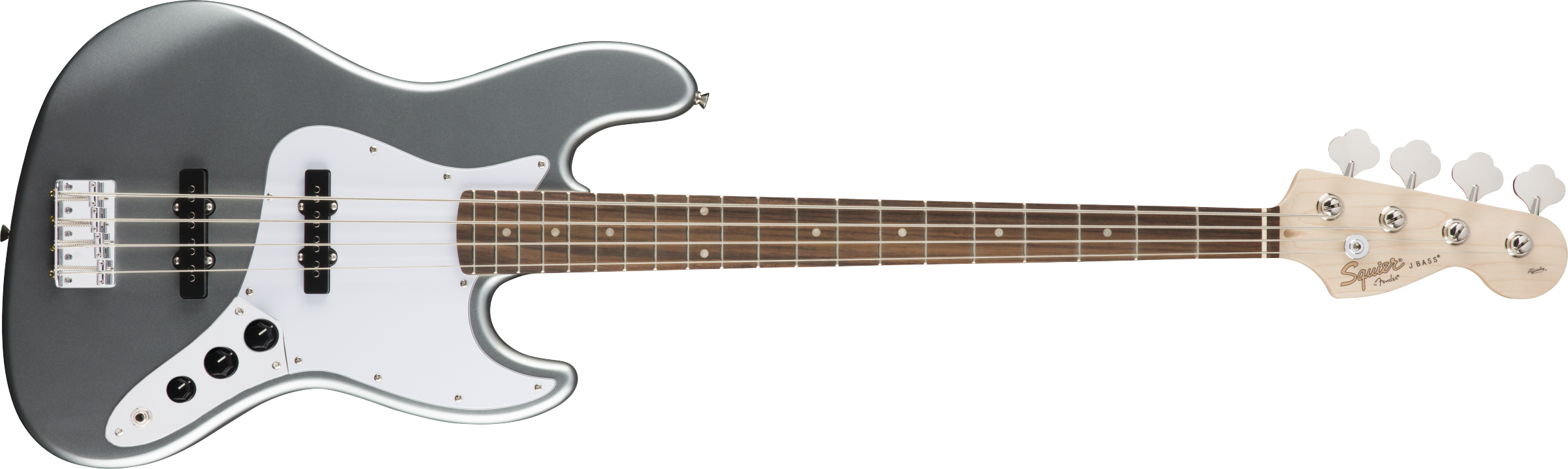Squier Affinity Series Jazz Bass, Slick Silver 0370760581 — L.A. Music Squier Affinity Series Jazz Bass, Slick Silver 0370760581 — L.A. Music