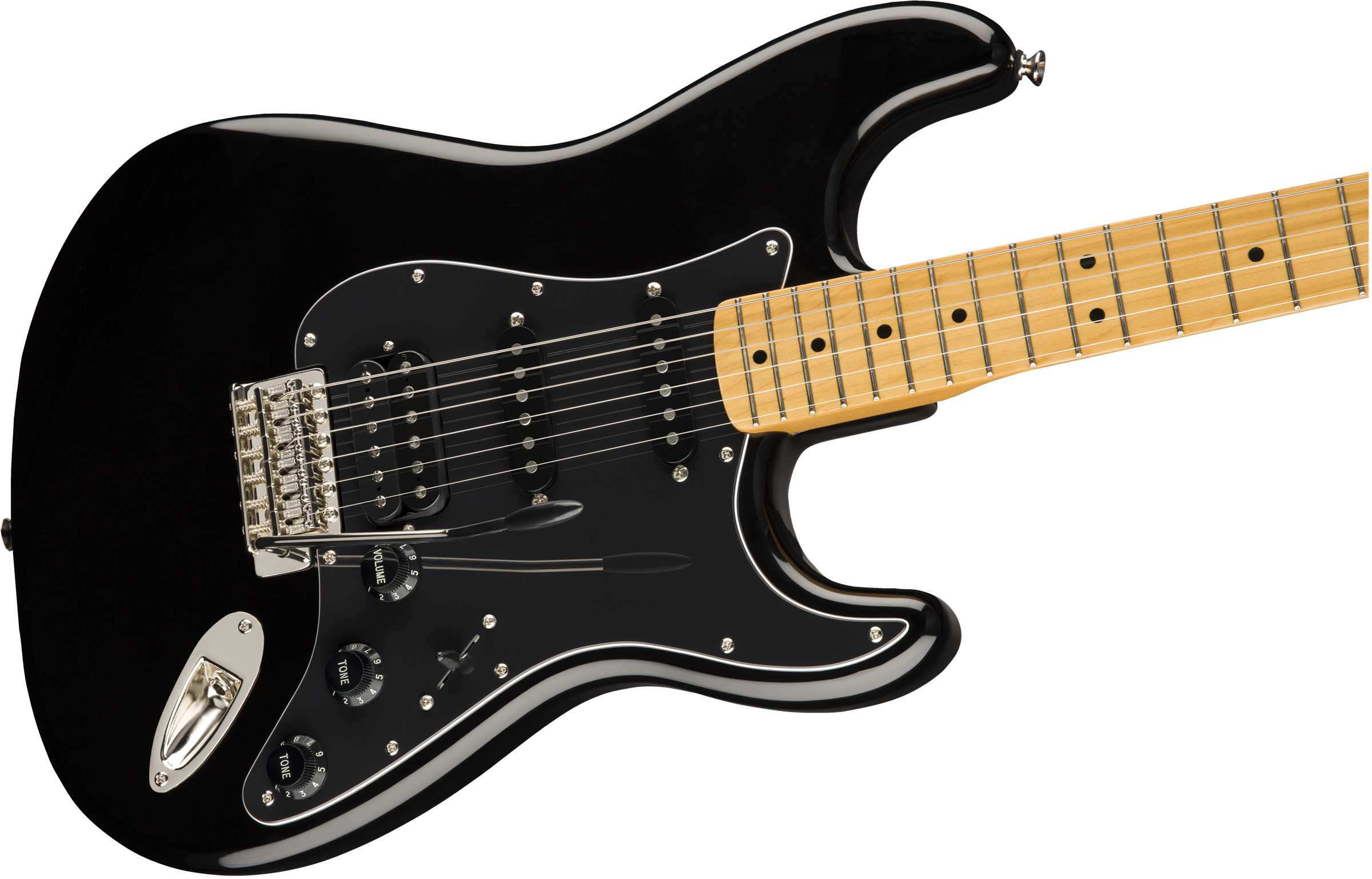 Squier 7 String Squier Classic Vibe 70s Stratocaster HSS, Maple Fingerboard, Black 037 ...