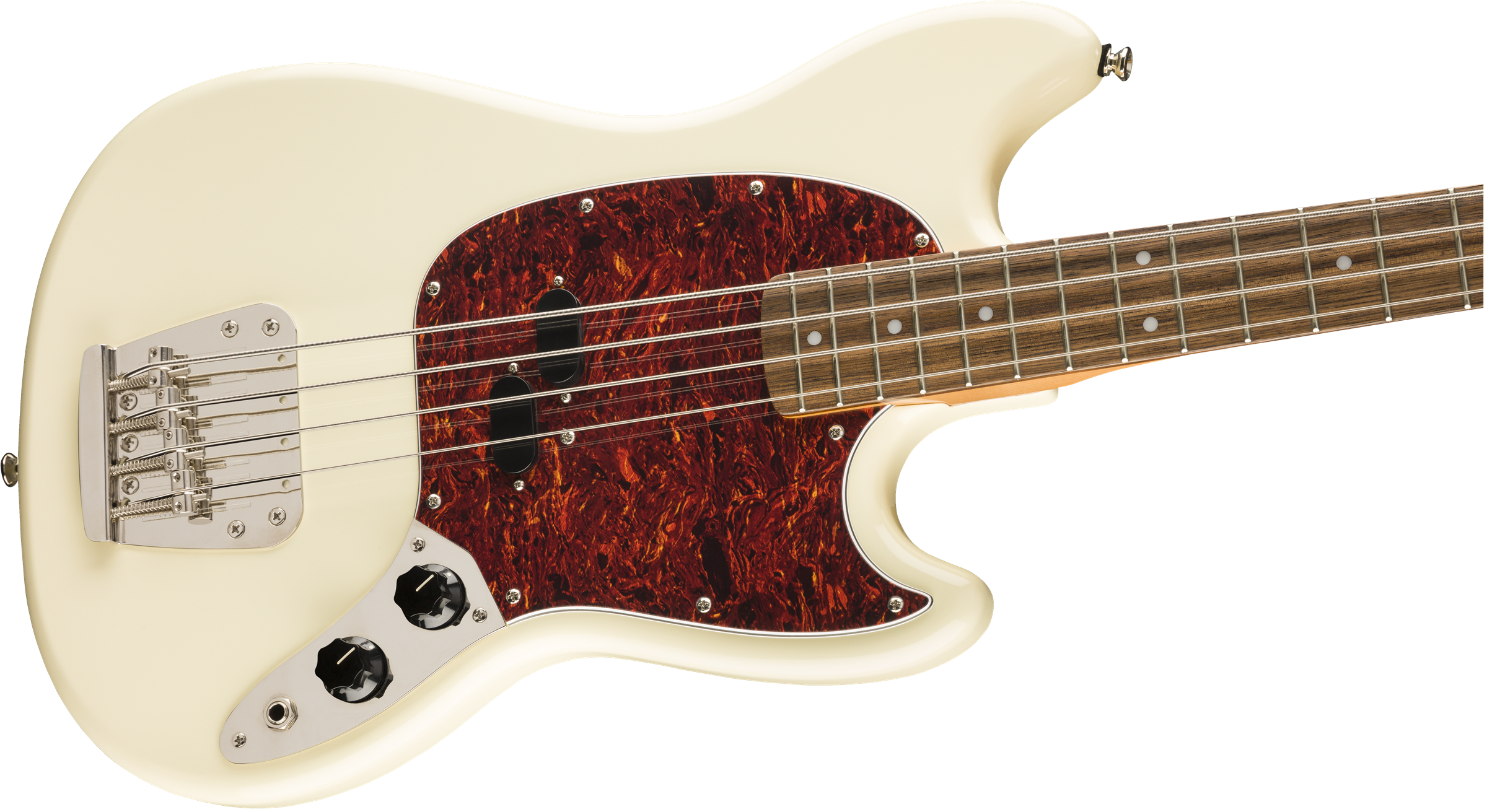 Squier Classic Vibe 60s Mustang Bass, Laurel Fingerboard, Olympic White 0374570505