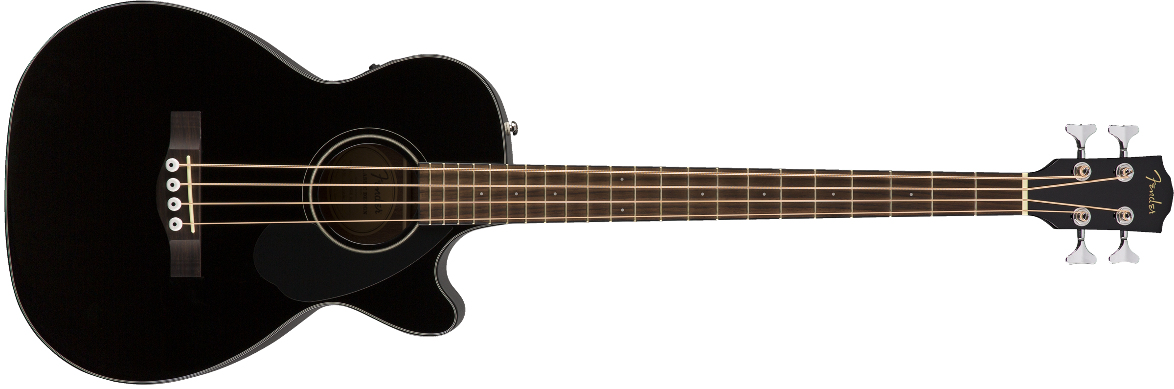 FENDER CB60SCE ACOUSTIC BASS IN Black