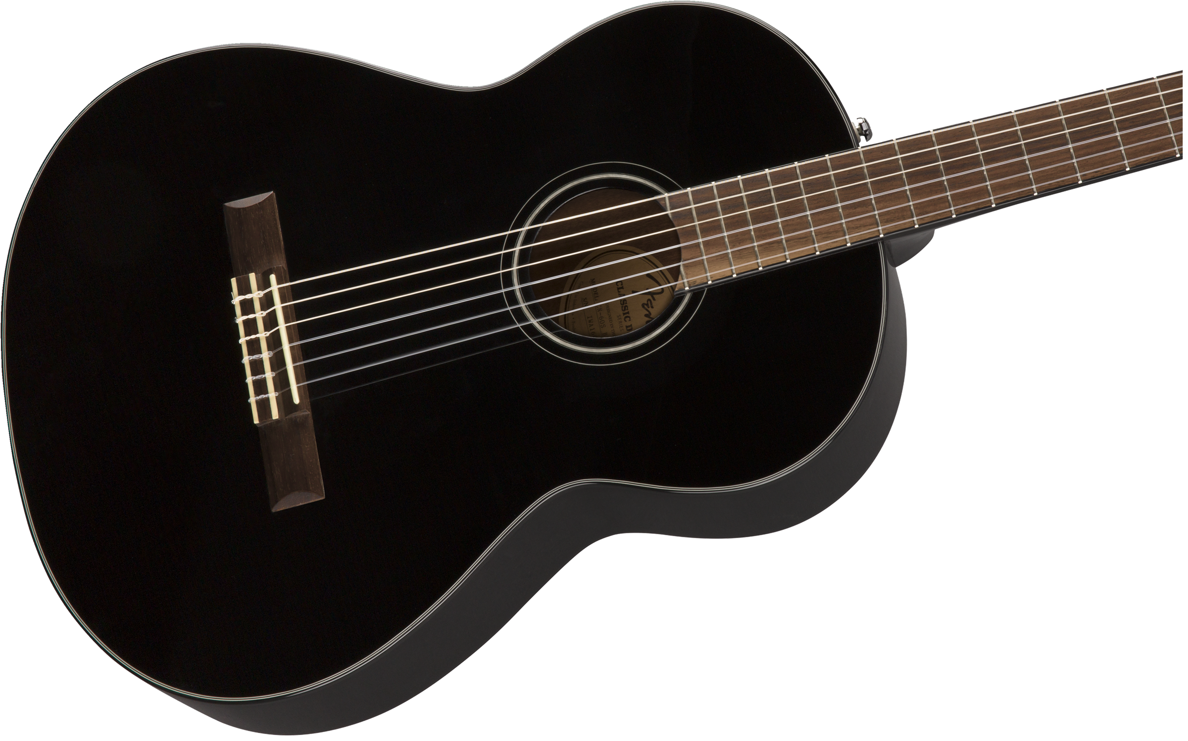 Fender CN-60S Nylon, Walnut Fingerboard, Black 0970160506