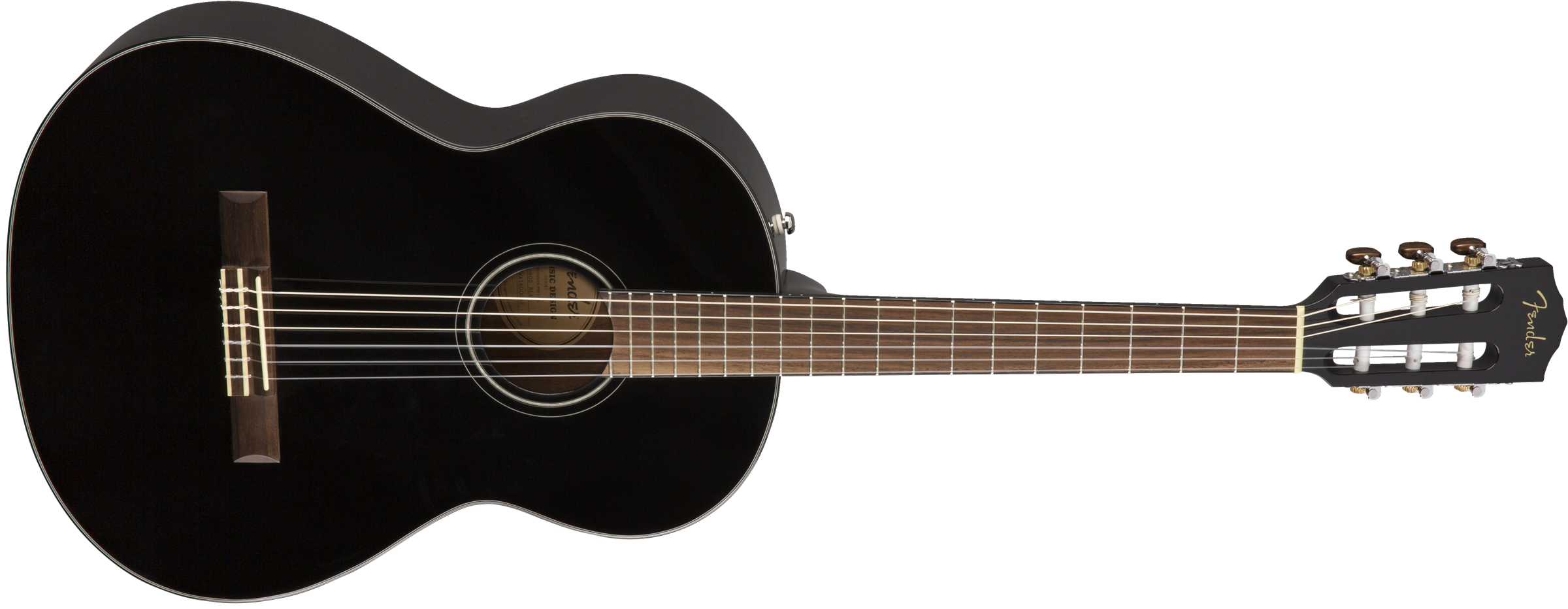 Fender CN-60S Nylon, Walnut Fingerboard, Black 0970160506