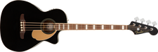 Fender Kingman Acoustic Bass, Walnut Fingerboard, Black 0970743106
