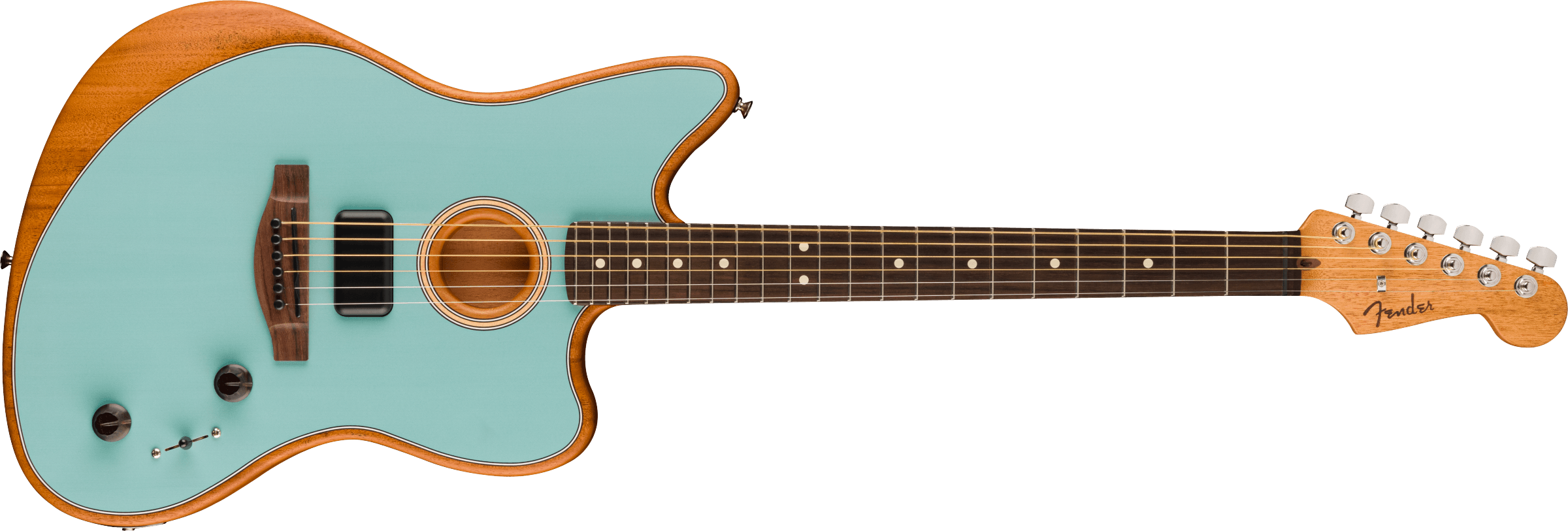 Fender cheap acoustasonic blue