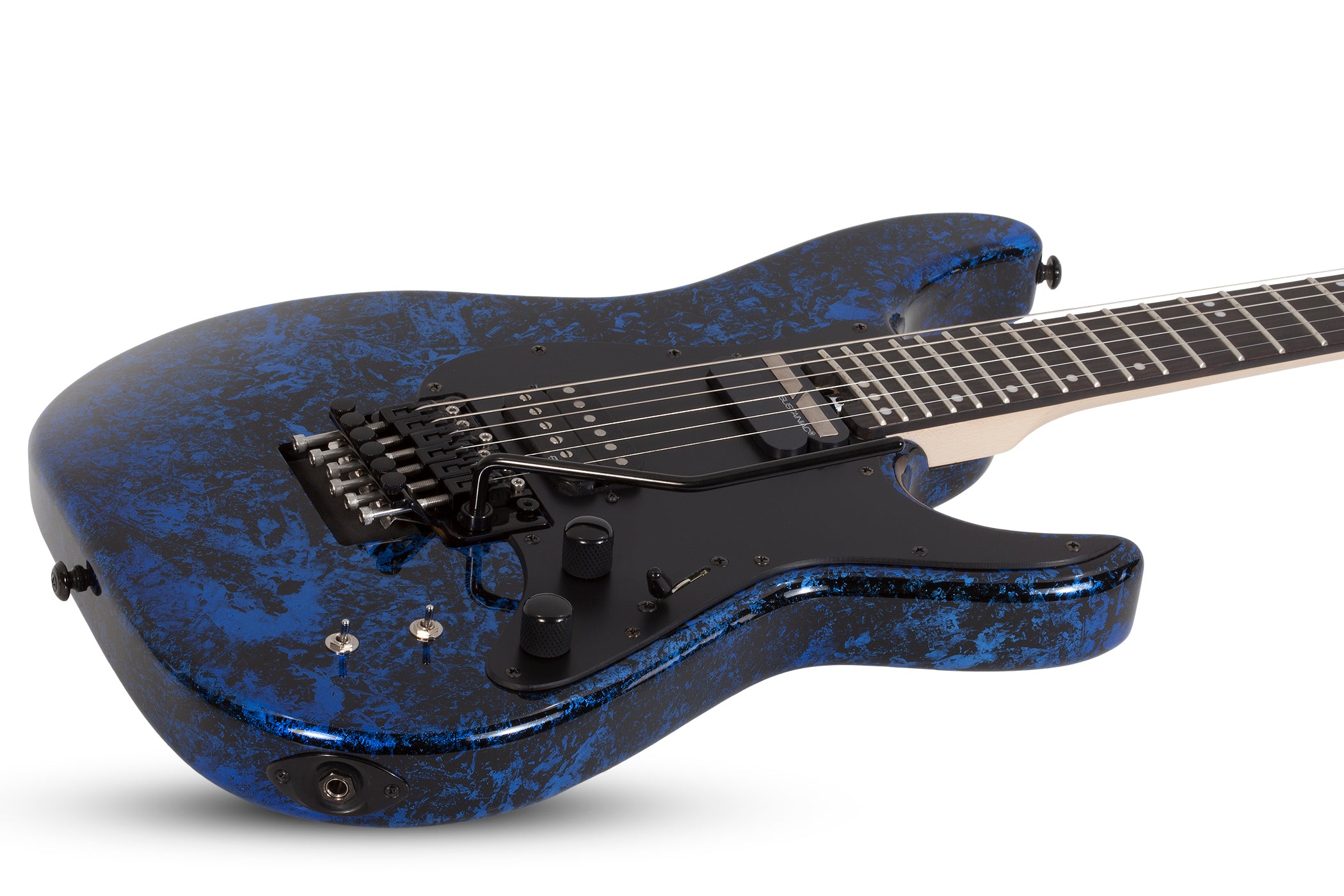 Schecter Sun Valley Super Shredder FR S Left Handed Electric Guitar, Blue Reign 1248-SHC