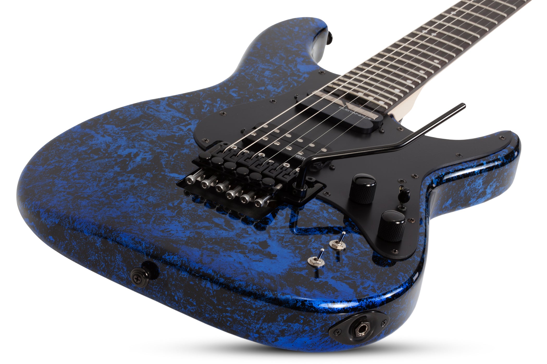 Schecter Sun Valley Super Shredder FR S Left Handed Electric Guitar, Blue Reign 1248-SHC