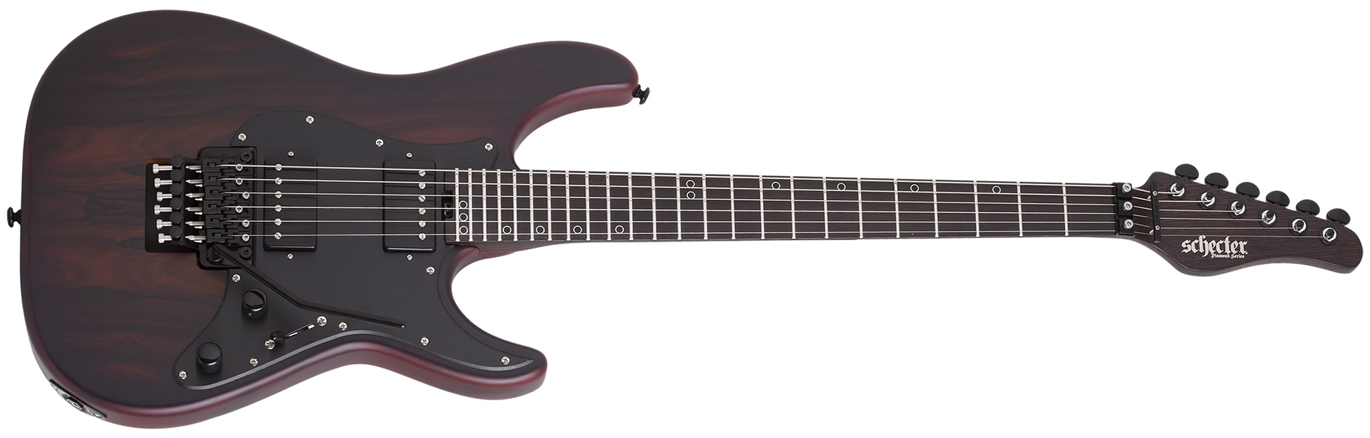 Schecter Sun Valley Super Shredder Exotic Ziricote Electric Guitar Black Limba 1266-SHC