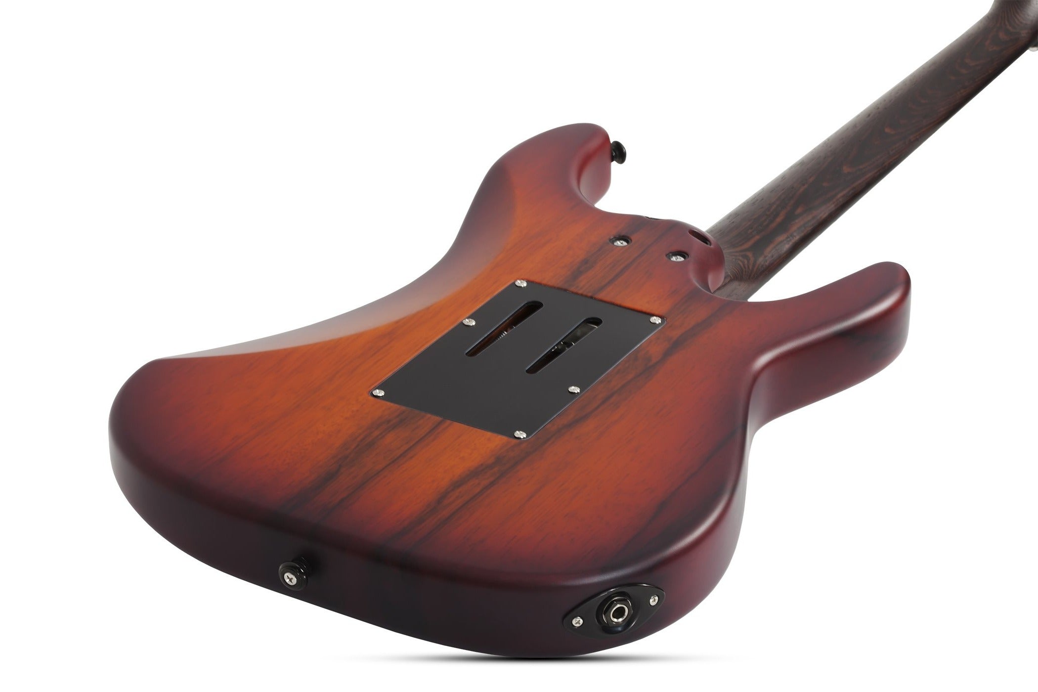 Schecter Sun Valley Super Shredder Exotic Ziricote Left Handed Electric Guitar, Black Limba 1268-SHC