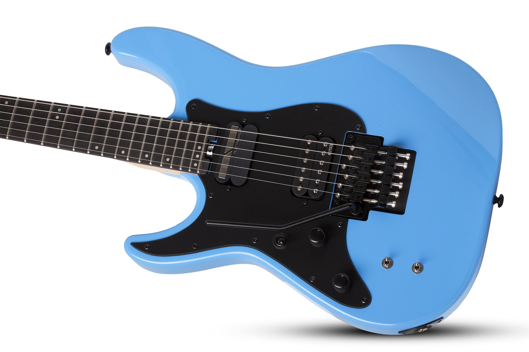 Schecter Sun Valley Super Shredder FR S W/ SUSTAINIAC Left Handed Electric Guitar Riviera Blue 1290-SHC