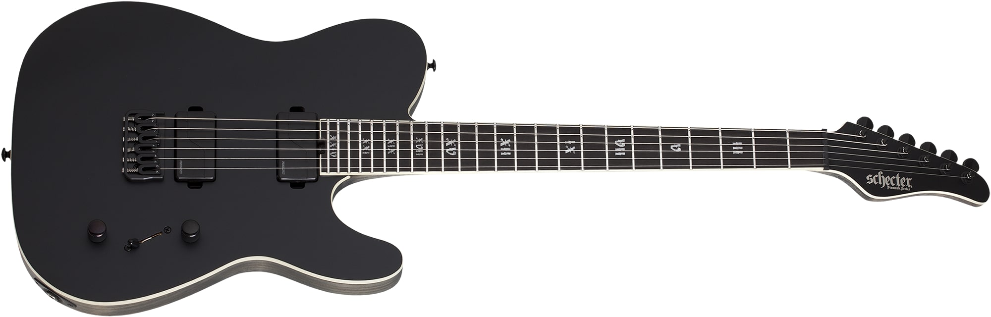 Schecter PT SLS Evil Twin Electric Guitar Satin Black 1342-SHC