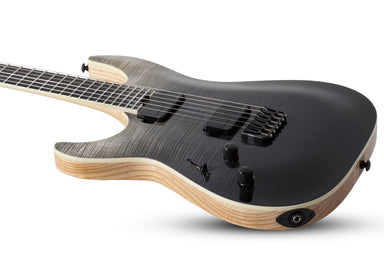 Schecter SLS ELITE Left handed with Swamp Ash Body Flamed Maple Top, Black Fade Burst 1360-SHC