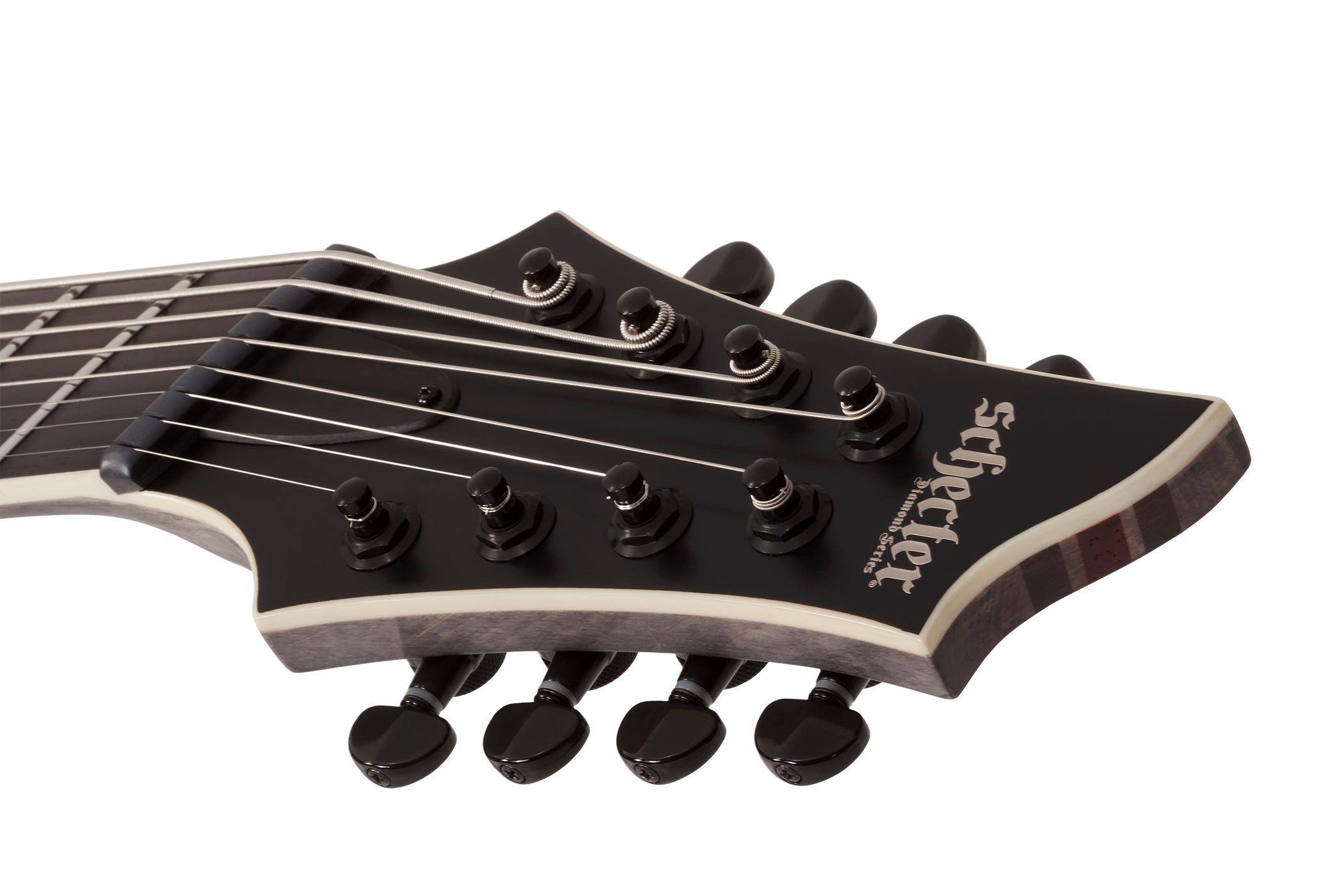 Schecter C-8 Multiscale SLS Elite Evil Twin Electric Guitar, Satin Black 1368-SHC