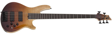 Schecter SLS ELITE 5 string Electric Bass with Maple Top, Swamp Ash Body Antique Fade Burst 1393-SHC