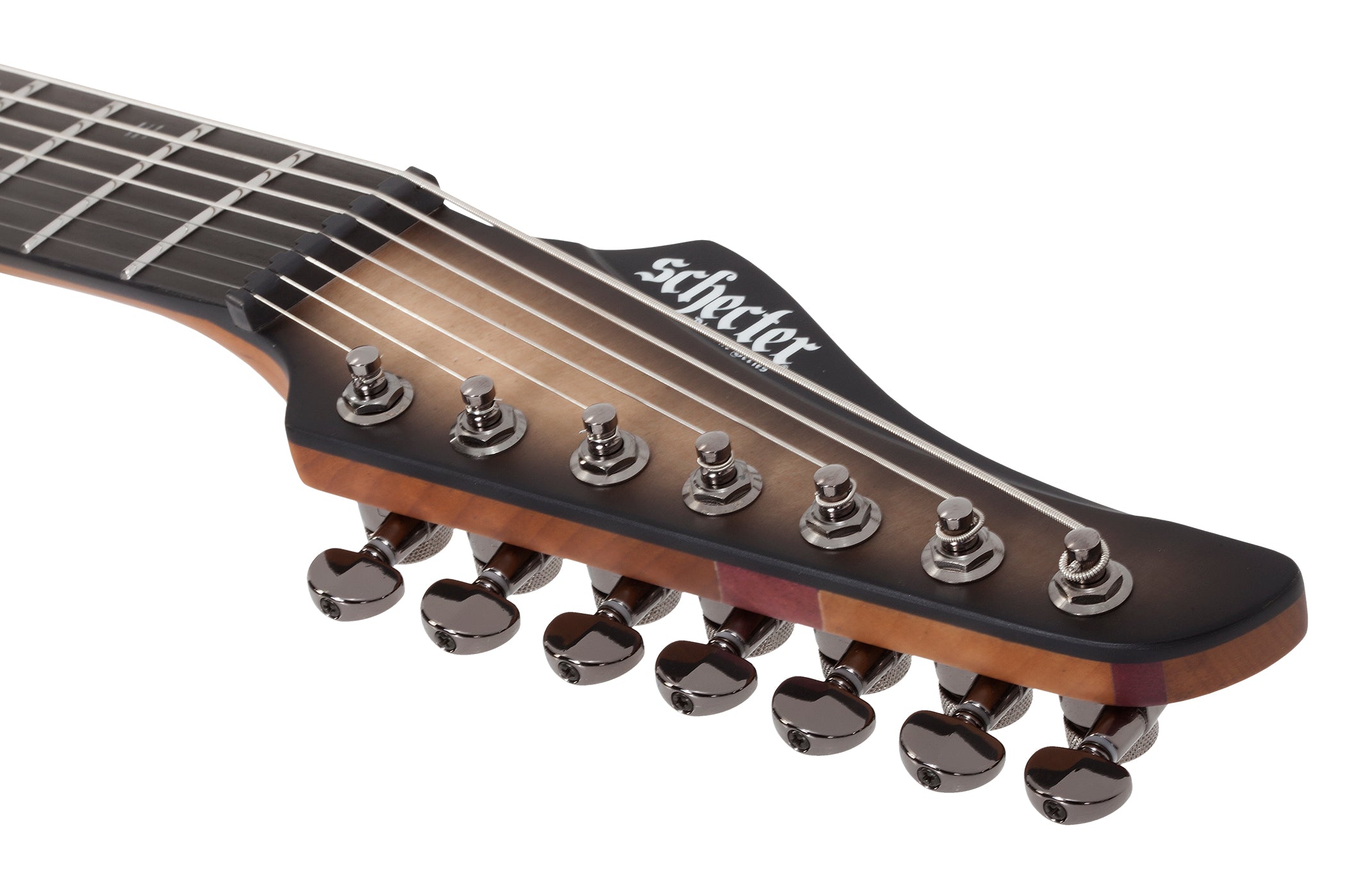Schecter Banshee Mach 7 Evertune 7 String Electric Guitar Ember Burst 2020 1427-SHC