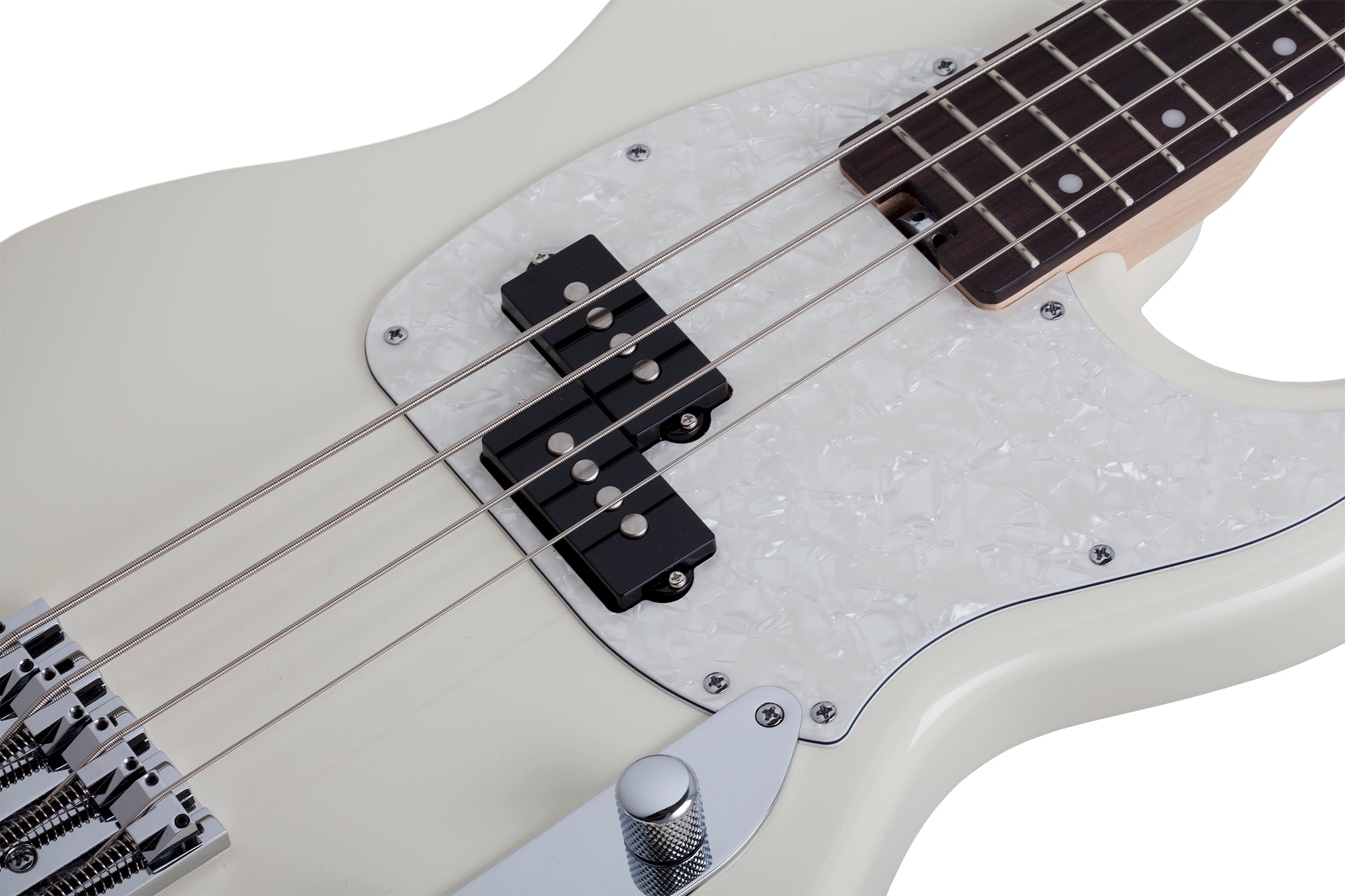 Schecter Banshee 4-String Electric Bass Olympic White 1442-SHC