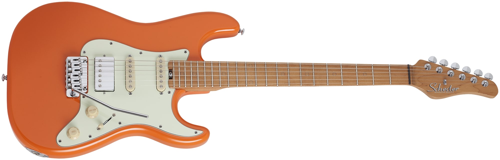 Schecter Nick Johnston Traditional HSS Electric Guitar Atomic Orange 1538 SHC