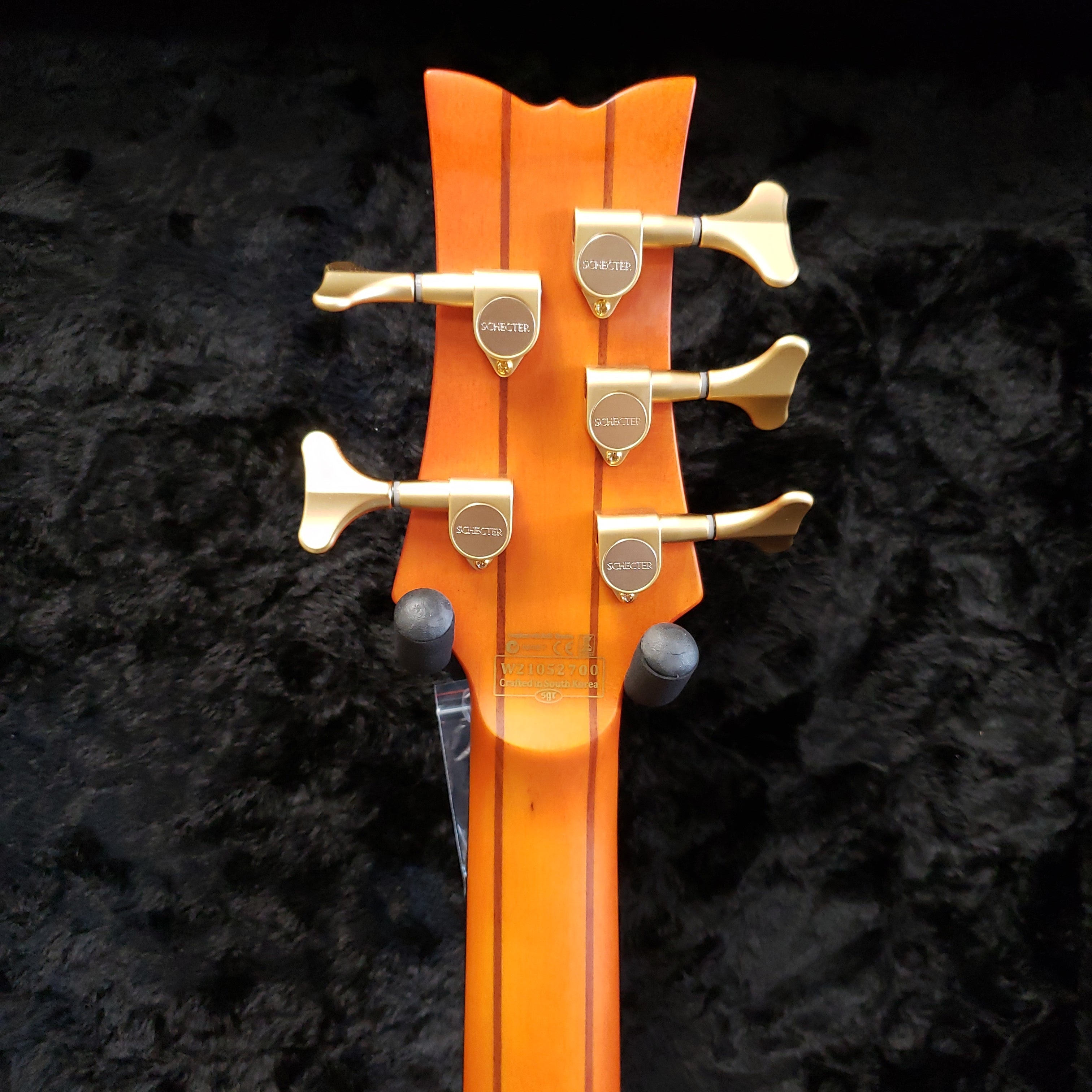 Schecter STILETTO-STU-5-FL-HSN Fretless Honey Satin 5 String Bass 2770-SHC