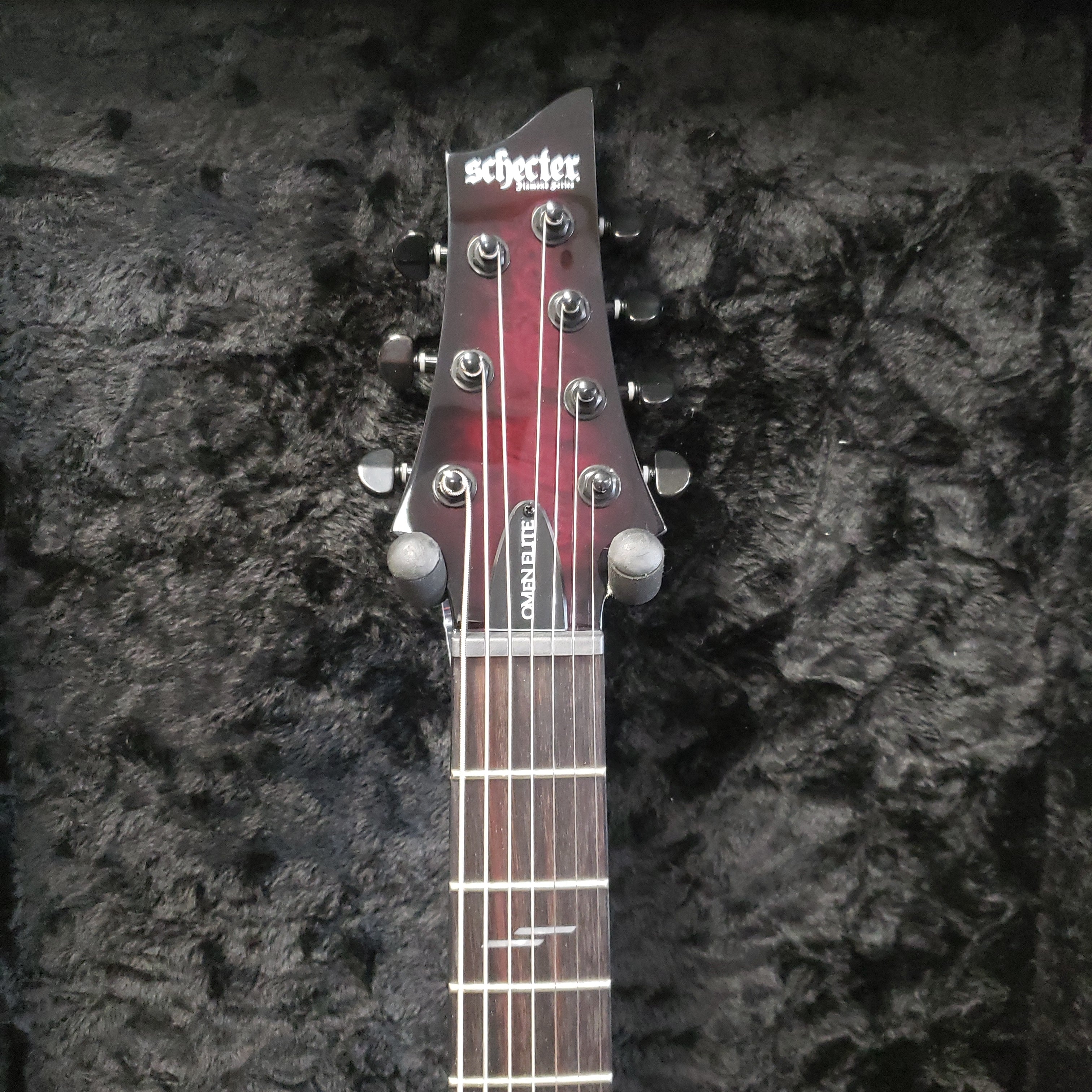 Schecter Omen Elite-7 7 String Electric Guitar Black Cherry Burst 2456-SHC SERIAL NUMBER WI21033078 - 6.2 LBS