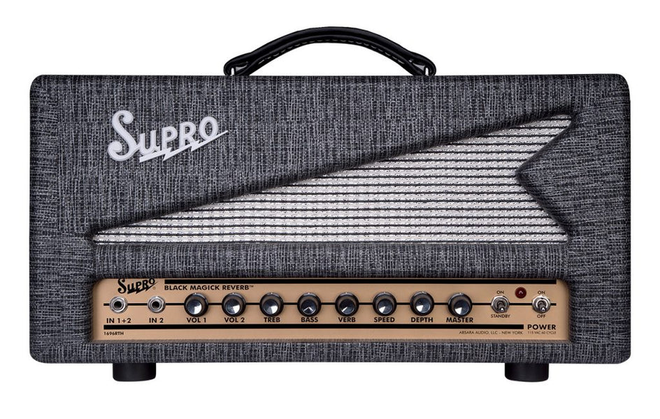 Supro Black Magick Reverb Head 25 Watt 1696RTH — L.A. Music