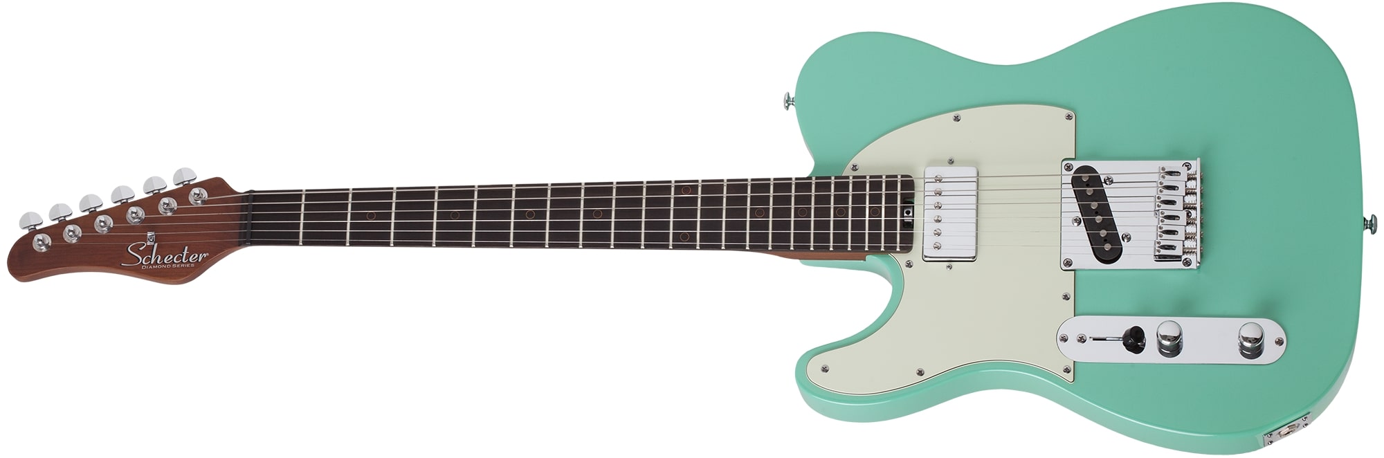 Schecter Nick Johnston Left Handed PT in Atomic Green 1734- SHC