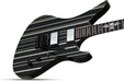 SCHECTER Synyster Custom Gloss Black w/Silver Pin Stripes 1740