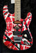 EVH Striped Series Frankie Red - White - Black Relic 5107900503