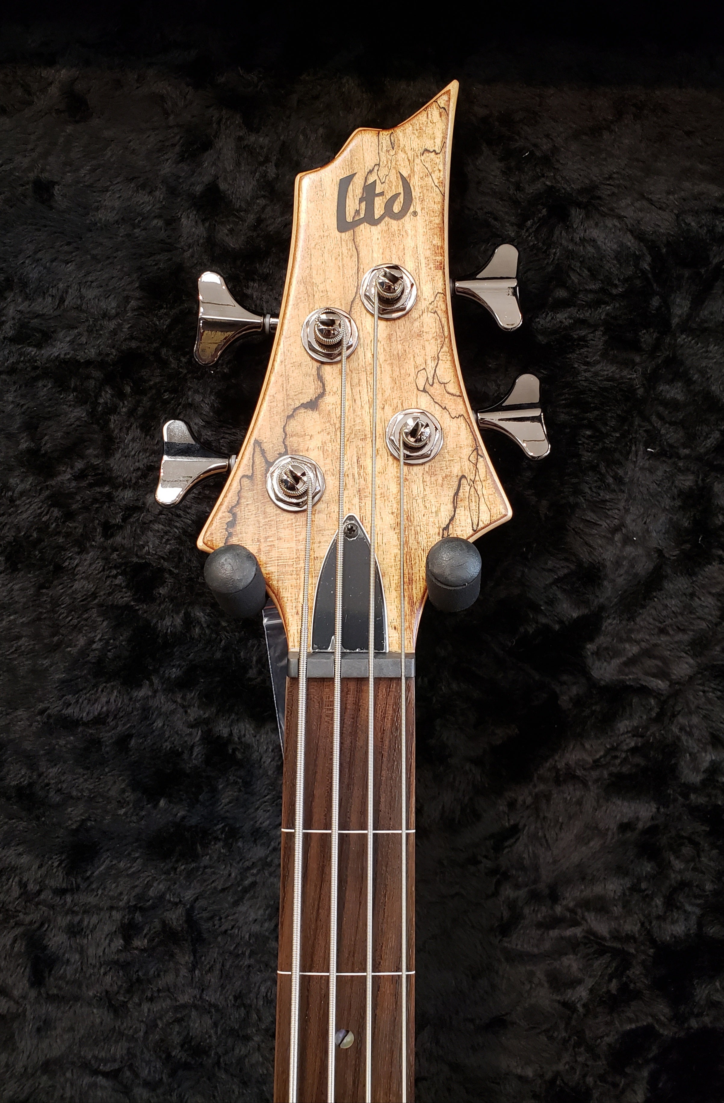 ESP LTD LB204SMFLNS B204SMFL FRETLESS 4 STRING BASS Spalted Maple Natural Satin