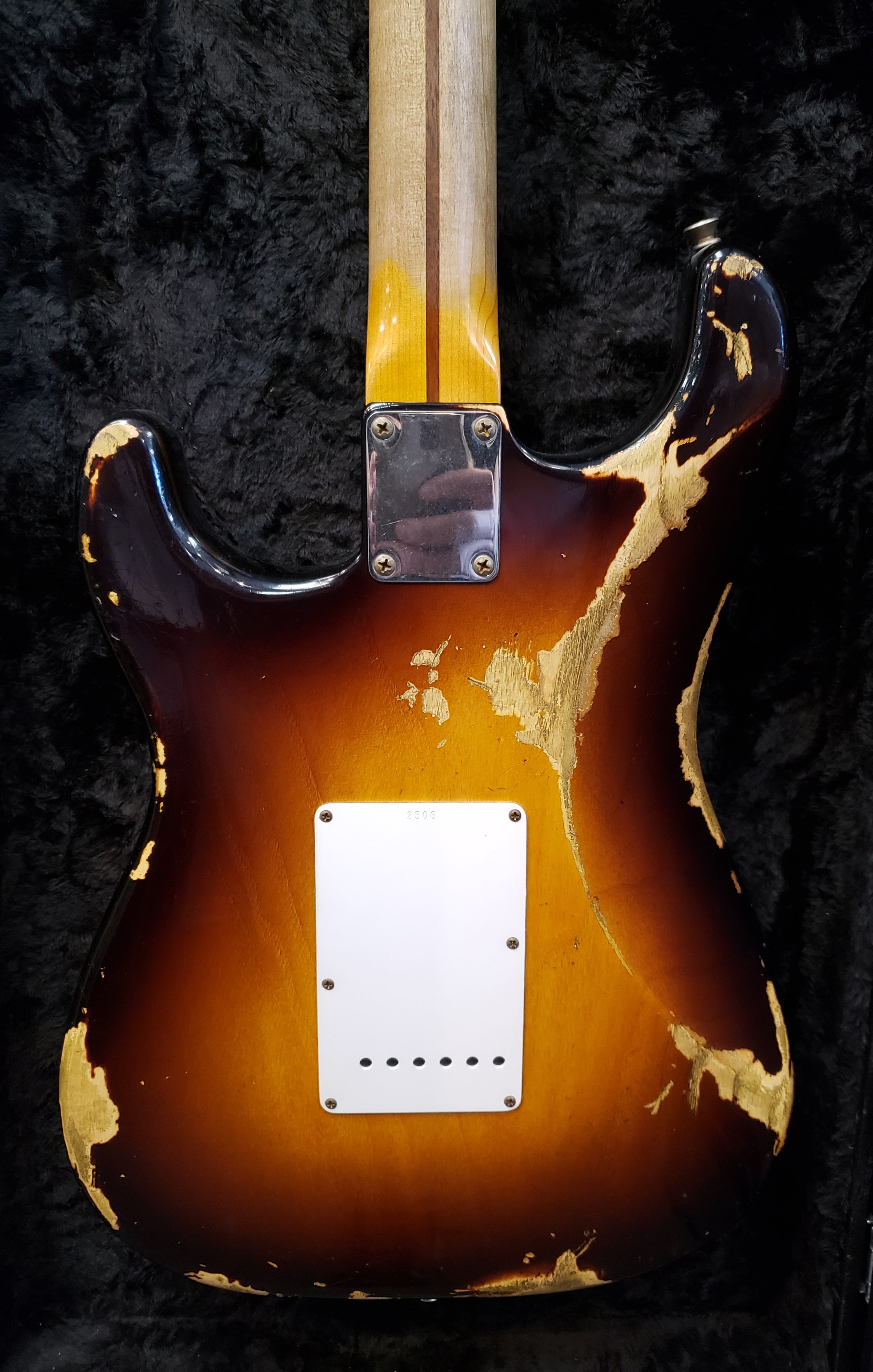 Fender Custom Shop 1954 Heavy Relic Stratocaster Maple Neck 2-Tone Sunburst 9231006484 Commemorative Strat 7.4 lbs