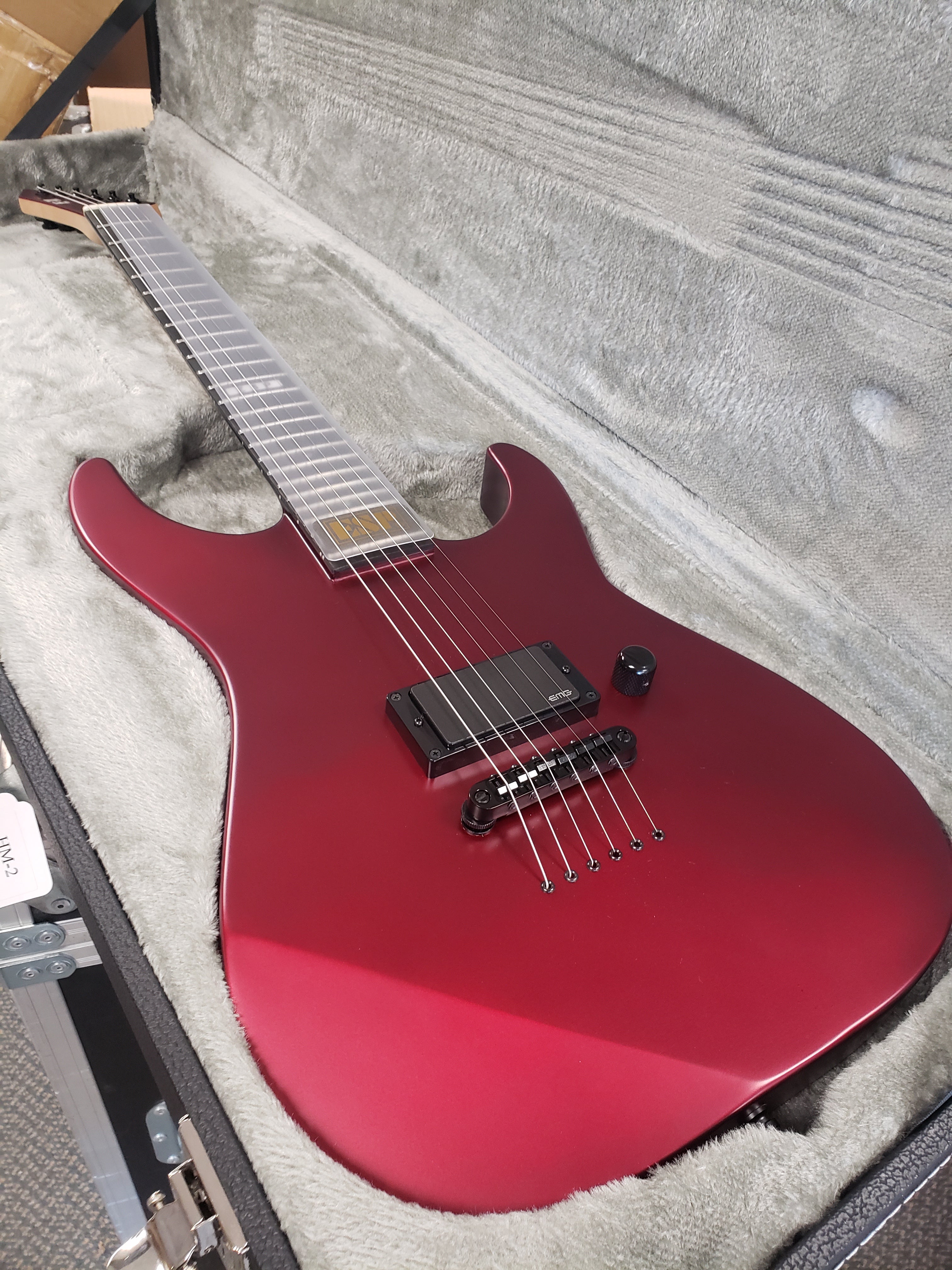 HANDPICKED ESP E-II M-I THRU NT MADE IN JAPAN NECK THRU Deep Candy Apple Red EIIMITHRUNTDCARS SERIAL NUMBER ES2792213 - 7.4 LBS