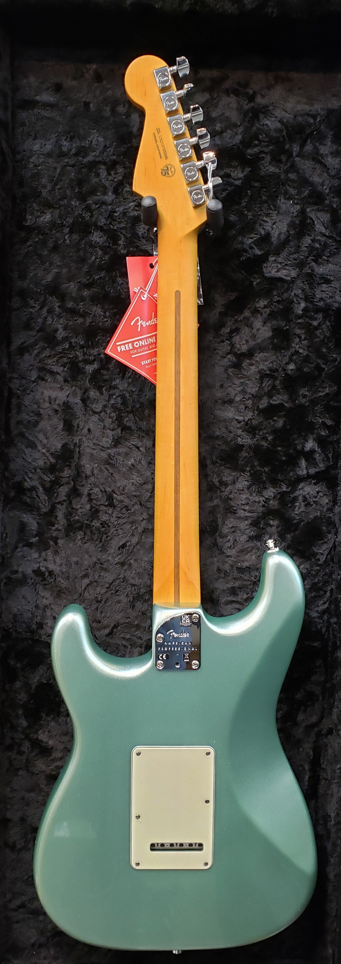 Fender American Professional II Stratocaster HSS Maple Fingerboard Mystic Surf Green F-0113912718 SERIAL NUMBER US210105566 - 7.6 LBS